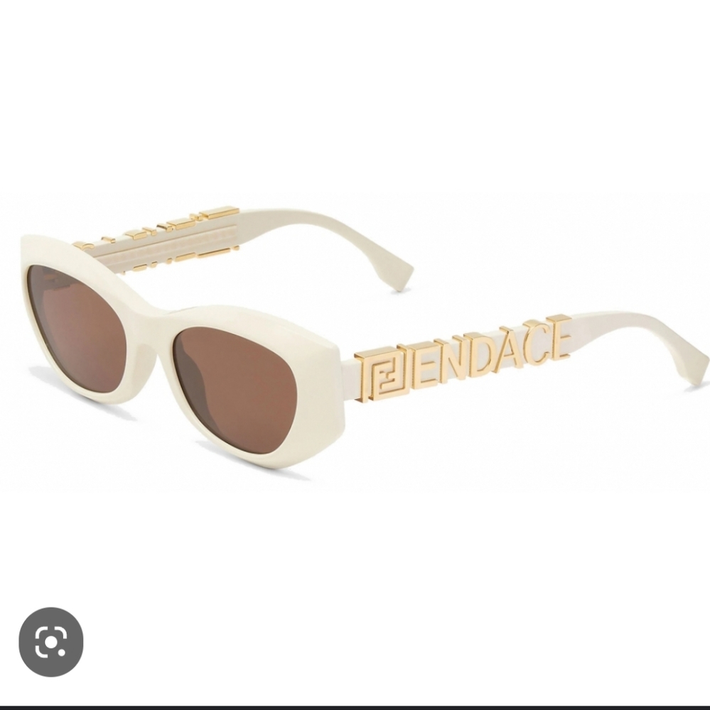 NWT Fendi V1 Sunglasses in White From the Fendace collection with Versace!